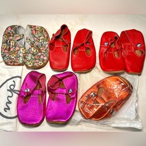 5 pairs Mon Petit Toddler shoes - size 7 - various colors
